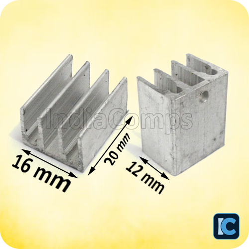 20x16x12mm Aluminum Heat Sink for TO-220 Package 20x16x12mm Aluminum Heat Sink for TO-220 Package